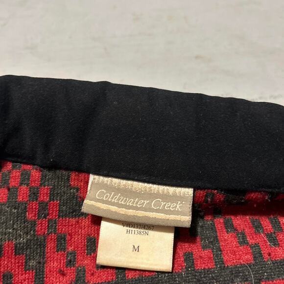 **David Paul New York Sweater Jacket - Red Fleece with Moose Design** - Picture 3 of 4